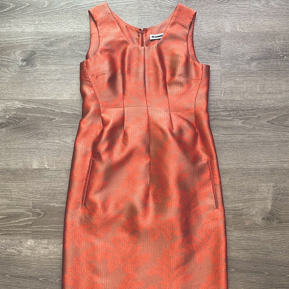 Gorgeous Jill Sander cocktail dress. Shimmers in the light